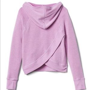 Pink Athleta Girl Criss Cross Hoodie